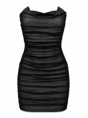 Mad For Love Sleeveless Ruched Cocktail Dress